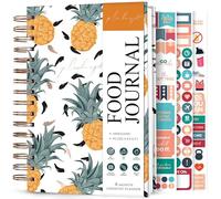 PLANBERRY Food Journal Premium - Diario nutrizionale - Dieta & Calorie Tracker - Diario per pasti ed esercizi - Diario per la perdita di peso (ananas)