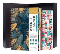 PLANBERRY Planner orario Premium - Organizzatore settimanale non datato con