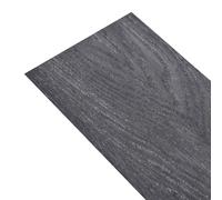 Plance Pavimento PVC Autoadesive 28 Pezzi, Nero e Bianco, 30,5 x 61 cm | Effetto legno, uso interno, facile pulizia, installazione rapida, stile minimalista, superfici lisce