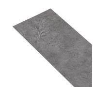Plance per Pavimento in PVC Autoadesive Grigio Cemento 28 Pezzi | Set 28 pezzi, uso interno, finto legno, facile da installare, pulizia semplice, per superfici lisce