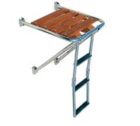 PLANCETTA DI POPPA CON SCALETTA CM 51x46 ACCESSORI BARCA NAUTICA