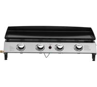Plancha a gas 4 fuochi "Jolly" - 10 Kw - Grigio