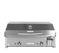 PLANCHAELEC Anthea E650-3000W - Coperchio + 2 utensili - Acciaio inossidabile - Termostato regolabile - 12 persone - Made in France - L65 X P43 X H25 cm