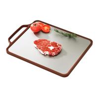 Planche à découper - 39 x 30 x 1,5 cm Planche à découper les légumes en acier inoxydable | Outil de cuisine à base PP double face per sandwichs, frutta, viande, salata, cuisine, préparation des repas