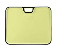 Planche Cuisine Antidérapante - Doubles Faces Poignée Bord Surélevé Anti-Débordement, Lavable Lave-Vaisselle Durable, Polyvalente Préparation Repas, Accessoire Sécurisé | Viande Charcuterie Fromage