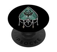 Planchette di cristallo della falena strega PopSockets PopGrip Adesivo