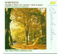 Plane-Dukes-Rahman Trio - Kammermusik F.Klarinette,Viola