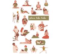 Plane. Lebe. Liebe. - Dein undatierter Wochenkalender zum Ausfüllen - Achtsamkeit Yoga: Achtsamer Wochenplaner ohne festes Datum | 53 Wochen | Mit ... Reflexion | Starte wann du willst