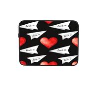 Plane Love Wishes Custodia per computer portatile Notebook Computer Tablet Valigetta Borsa da trasporto per lavoro 15 pollici