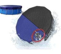 Planenfux® Copertura invernale per piscine rotonde Ø 396 cm (366-400 cm) | Copertura 2-in-1 rotonda in materiale PE da 200g/m² | Resistente ai raggi UV per estate e inverno | Telo solare | Ø460 cm
