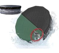 Planenfux® Copertura invernale rotonda per piscine Ø 366 cm (320-366cm) | Telo 2-in-1 in PE 200g/m² | UV-resistente per estate & inverno | Ø420cm Copertura invernale per piscina