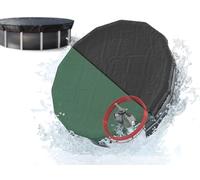 Planenfux® Copertura invernale rotonda per piscine Ø 550 cm (500-550cm) | Telo 2-in-1 in PE 200g/m² | Resistente UV estate & inverno | Ø610cm Copertura invernale per piscina