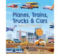 Planes, Trains, Trucks & Cars Sticker, Color & Activity Book: With Over 100 Stickers!