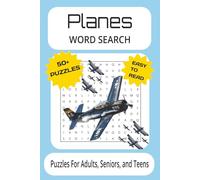 Planes Word Search Puzzle Book: Word Searches With Easy to Read Print About Planes, Aircrafts, Airports and More | 6x9 Inches, 110 Pages | 50+ Puzzles ... Gift for Vacations, Holidays and Free Time