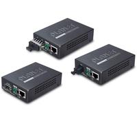 PLANET 10/100/1000BASE-T al convertitore multimediale di rete 2000 Mbit/s 1310 nm Nero NEW