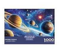 Planet 1000 Pieces Jigsaw Puzzles For Adults Challenging Game Stress Relieving Entertainment Exercise The Memory of The Brain for Men, Women, Elders, Seniors 38x26cm/1000pcs