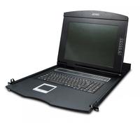 PLANET 17" 16-Port Combo VGA LCD switch per keyboard-video-mouse (kvm) Montaggio rack Nero