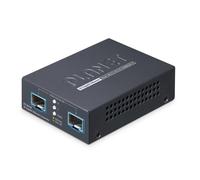 PLANET 2-Port 10G/2.5G/1G/100BASE-X convertitore multimediale di rete Nero (2-Po