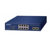PLANET 8-Port 10/100/1000T 802.3at Gestito L2 Gigabit Ethernet [10/100/1000] Blu
