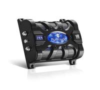 Planet Audio PC10F - Condensatore per auto, 10 Farad, accumulo di energia, migliora i bassi dallo stereo, toni di avvertimento, misuratore di tensione a LED