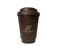 Planet & Beans™ Tazza da caffè riutilizzabile in fondi di caffè riciclati, 280 ml, senza BPA e a mano, realizzata in Germania, sviluppata come parte di un progetto studentesco sostenibile, "Sip