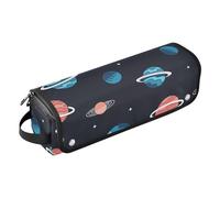 Planet - Borsa porta attrezzi per capelli con tappetino resistente al calore, borsa organizer portatile per arricciacapelli, piastre, spazzole, fermagli e fascette per capelli