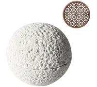 Planet Bowl, ciotola per cucina molecolare, creatività, imitazione pietra vulcanica, tazza rotonda per fumo, stoviglie bianche (bianco, 12 cm)