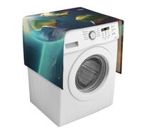Planet Copertura per lavatrice con tasche portaoggetti per lavatrice e asciugatrice, copertura antipolvere 137,9 x 52,1 cm, per frigorifero, cucina, decorazione per la casa