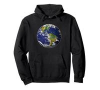 Planet Earth World Globe Oceans Continenti Felpa con Cappuccio