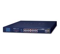 PLANET FGSW-1822VHP switch di rete Non gestito Fast Ethernet (10/100) Supporto Power over Ethernet (PoE) 1U Blu