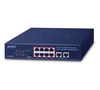 PLANET FSD-1008HP switch di rete Non gestito Fast Ethernet (10/100) Supporto Power over Ethernet (PoE) 1U Blu