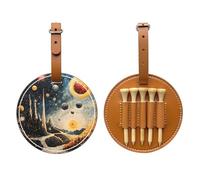 Planet Ground Brown Golf Tee Storage Bag, multifunzionale Golf tee Storage Bag per gli uomini, materiale durevole dell'unità di elaborazione