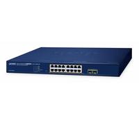Planet 16 porte 10/100/1000T 802.3at PoE + 2 porte 1000X SFP Web, W128845494 (PoE + switch Ethernet intelligente Web 1000X SFP a 2 porte)