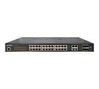 Planet GS-4210-24P4C IPv6/IPv4 Managed 802.3at PoE+ Switch+ Switch di rete Filo