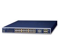 PLANET GS-4210-24P4C switch di rete Gestito L2/L4 Gigabit Ethernet (10/100/1000) Supporto Power over (PoE) 1U Blu [GS-4210-24P4C]