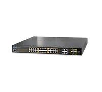 Planet GS-4210-24P4C switch di rete Gestito L2/L4 Gigabit Ethernet (10/100/1000) Connessione Ethernet, supporto alimentatore Via Ce Port (PoE) 1U Blu