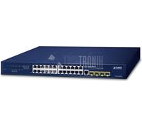 Switch di rete PLANET IPv4/IPv6, 24-Port - 10/100/1000T + 4-Port 100/1000X SFP L2/L4 SNMP Manageable Gigabit Ethernet 24-Port, Warranty: 36M [GS-4210-24T4SR]