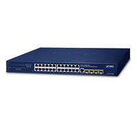 Switch di rete PLANET IPv4/IPv6, 24-Port - 10/100/1000T + 4-Port 100/1000X SFP L2/L4 SNMP Manageable Gigabit Ethernet 24-Port, Warranty: 36M [GS-4210-24T4SR]