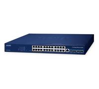 Planet Switch di rete gestito GS-6311-24HP4X - 24 porte PoE+ L3 Gigabit (10/100/1000)