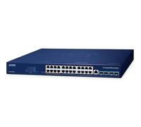 Planet Switch di rete gestito GS-6311-24HP4X - 24 porte PoE+ L3 Gigabit (10/100/1000)