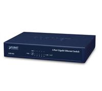 PLANET GSD-503 Gigabit Ethernet [10/100/1000] Blu (5-P 10/100/1000Mbps Gigabit - Ethernet Switch [External - Power] - Metal Cas NEW