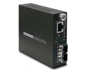 PLANET GST-802S convertitore multimediale di rete 2000 Mbit/s 1310 nm Modalità singola Nero