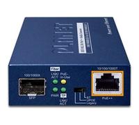 Planet Convertitore multimediale GUP-805A-60W – 1x SFP 100/1000X a 1x 10/100/1000T 802.3bt PoE++ 60W