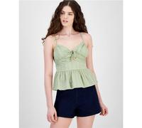 Planet Heart Top A Canotta Peplum Testurizzato Per Donne