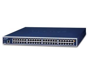 PLANET HPOE2400G switch di rete Gestito Gigabit Ethernet (10/100/1000) Supporto Power over Ethernet (PoE) 1U Blu