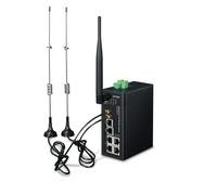 Planet ICG-2510W-LTE-EU Router Cellulare Industriale 4G LTE Nero DIN-Rail IP30