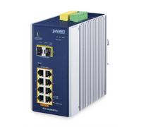 PLANET - DIN-Rail L2+ /L3 Manageable Gestito L2+ Gigabit Ethernet (10/100/1000) Supporto Power over Ethernet (PoE) Alluminio, Blu - SPEDIZIONE GRATUITA