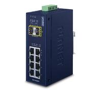 PLANET Industrial 8 100/1000X SFP+ 2-Port 10/100/1000T,Managed Switch, -40~75 degrees C ( IGS-1020TF )