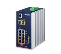 PLANET IGS-4215-4P4T2S switch di rete Gestito L2/L4 Gigabit Ethernet (10/100/1000) Supporto Power over (PoE) Blu, Bianco [IGS-4215-4P4T2S]
