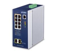 Planet IGS-4215-4UP4T2S IP30 Industrial L2/L4 4-Port 10/100/1000T 802.3bt PoE + 4-Port 10/100/1000T + 2-Port 100/1000X SFP Managed Switch (-40~75 degrees C, 4-port 95W PoE++, 802.3bt/Legacy/Force mode